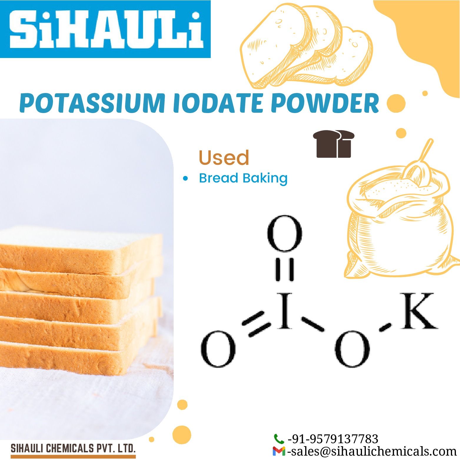 You are currently viewing Potassium Iodate Powder (Food Grade ) Manufacturers In Mumbai