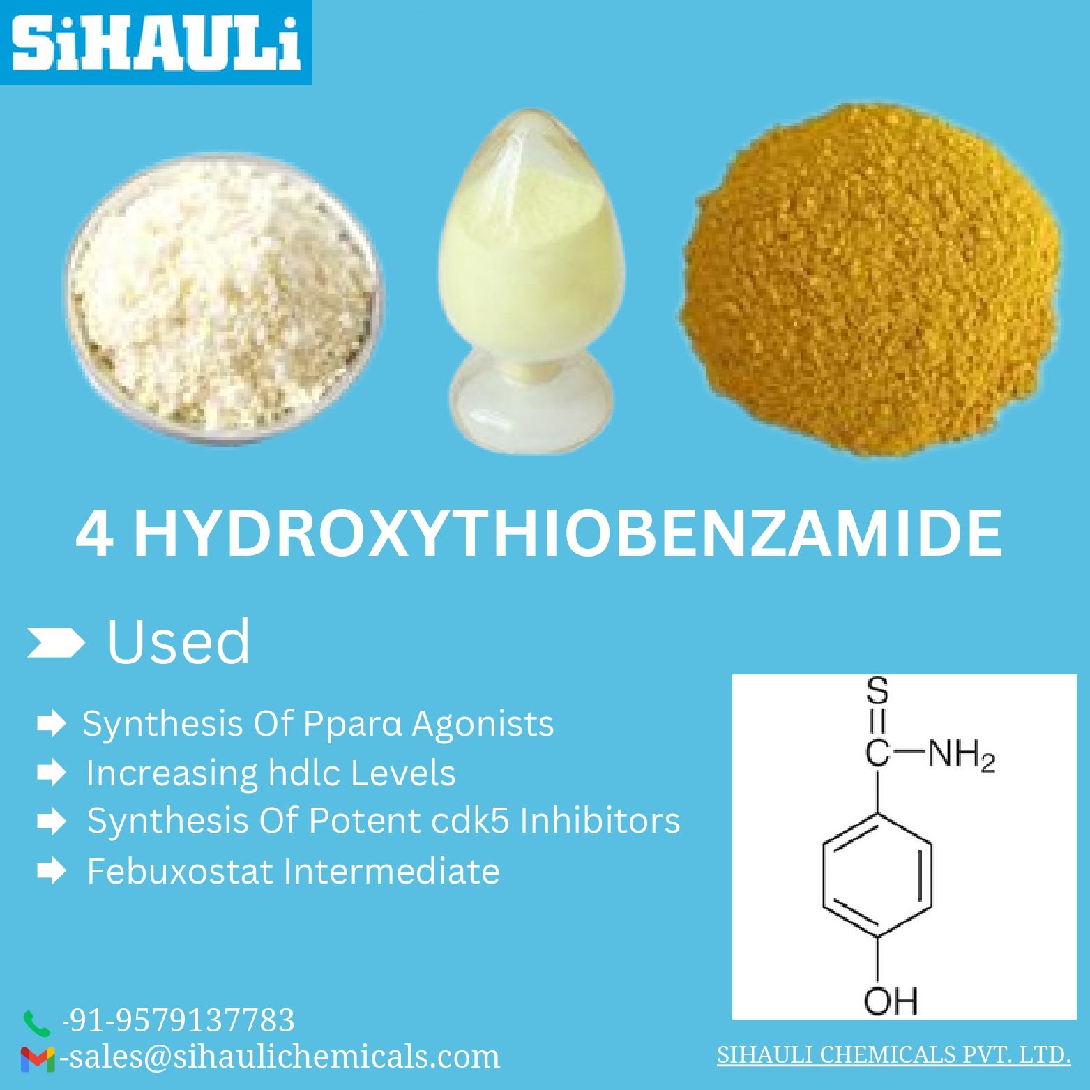 You are currently viewing 4 Hydroxythiobenzamide Manufacturers In Mumbai