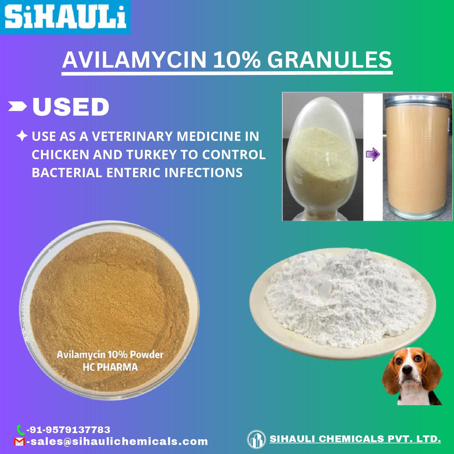 You are currently viewing Avilamycin 10% Granules Manufacturers In India