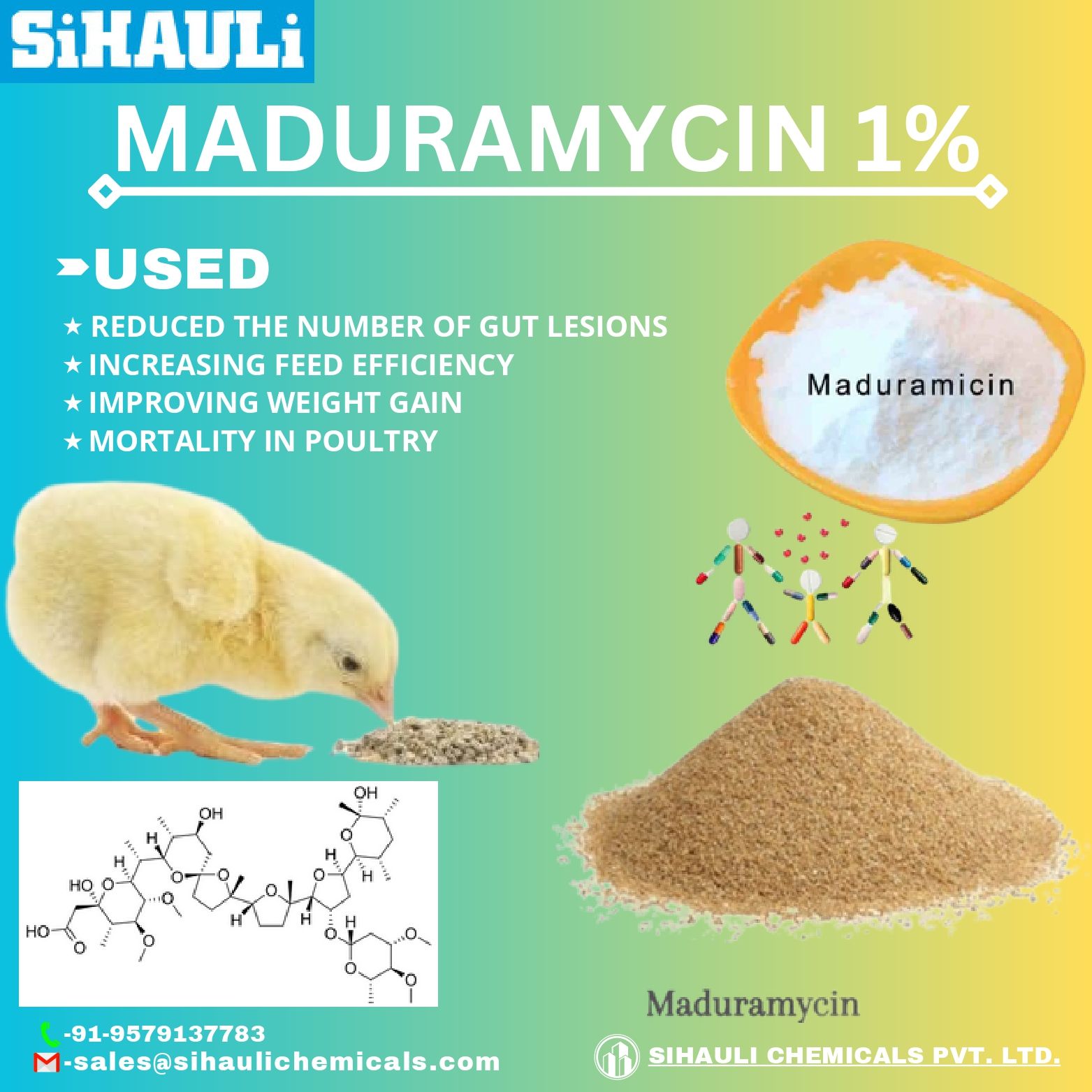 You are currently viewing Maduramycin 1% Manufacturers In India