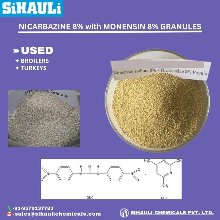 Read more about the article Nicarbazine 8% With Monensin 8% Granules Manufacturers In Mumbai