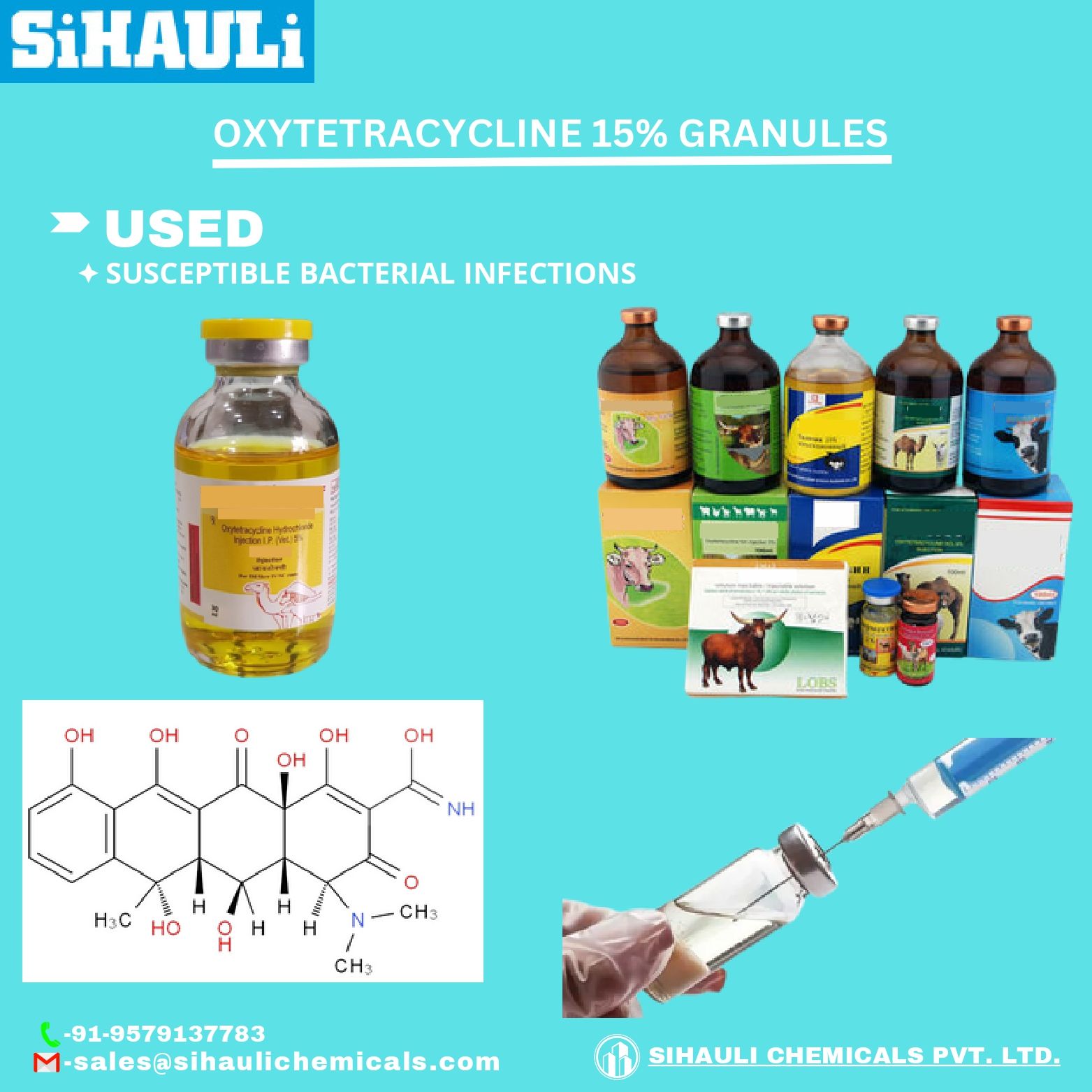 You are currently viewing Oxytetracycline 15% Granules Manufacturers In India