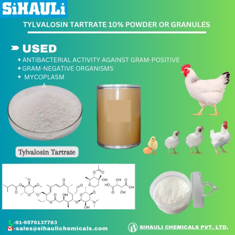 Read more about the article Tylvalosin Tartrate 10% Powder Or Granules Manufacturers In Mumbai