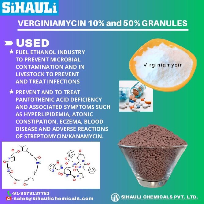 Read more about the article Verginiamycin 10% And 50% Granules Manufacturers Mumbai