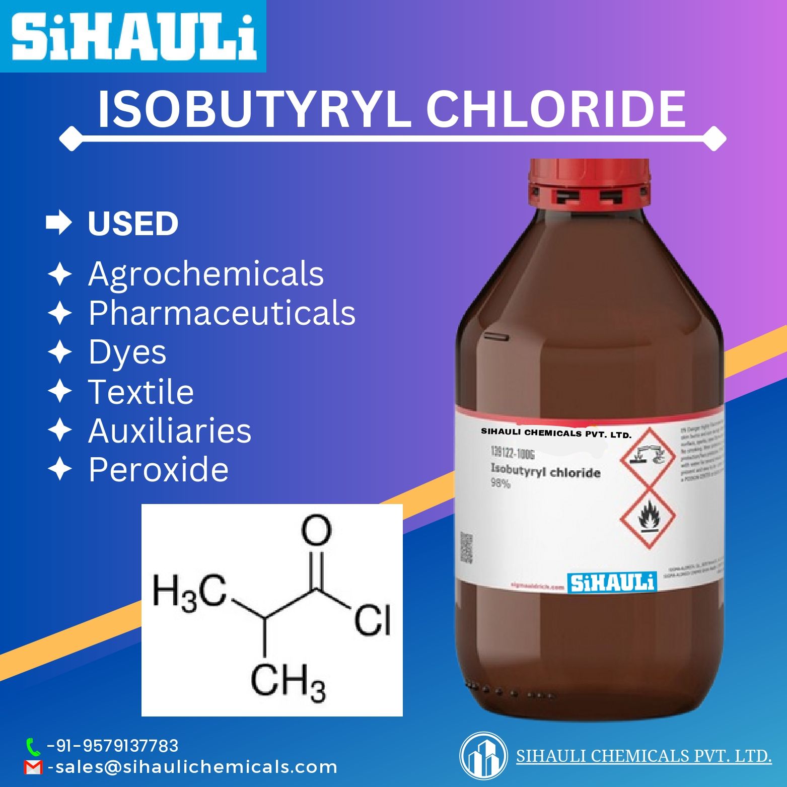 You are currently viewing Isobutyryl Chloride Manufacturers In India