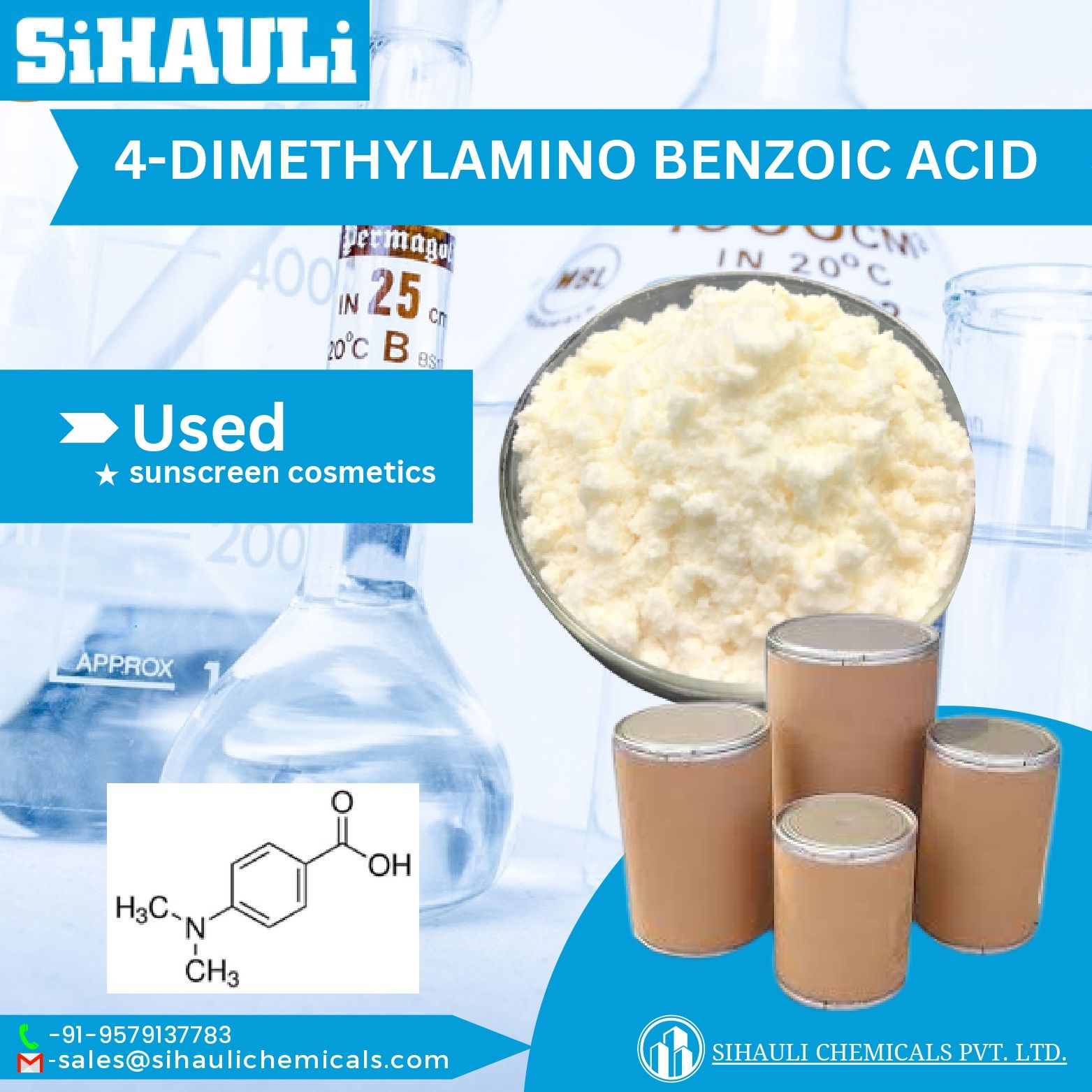 You are currently viewing 4-dimethyl Amino Benzoic Acid Manufacturers In Mumbai