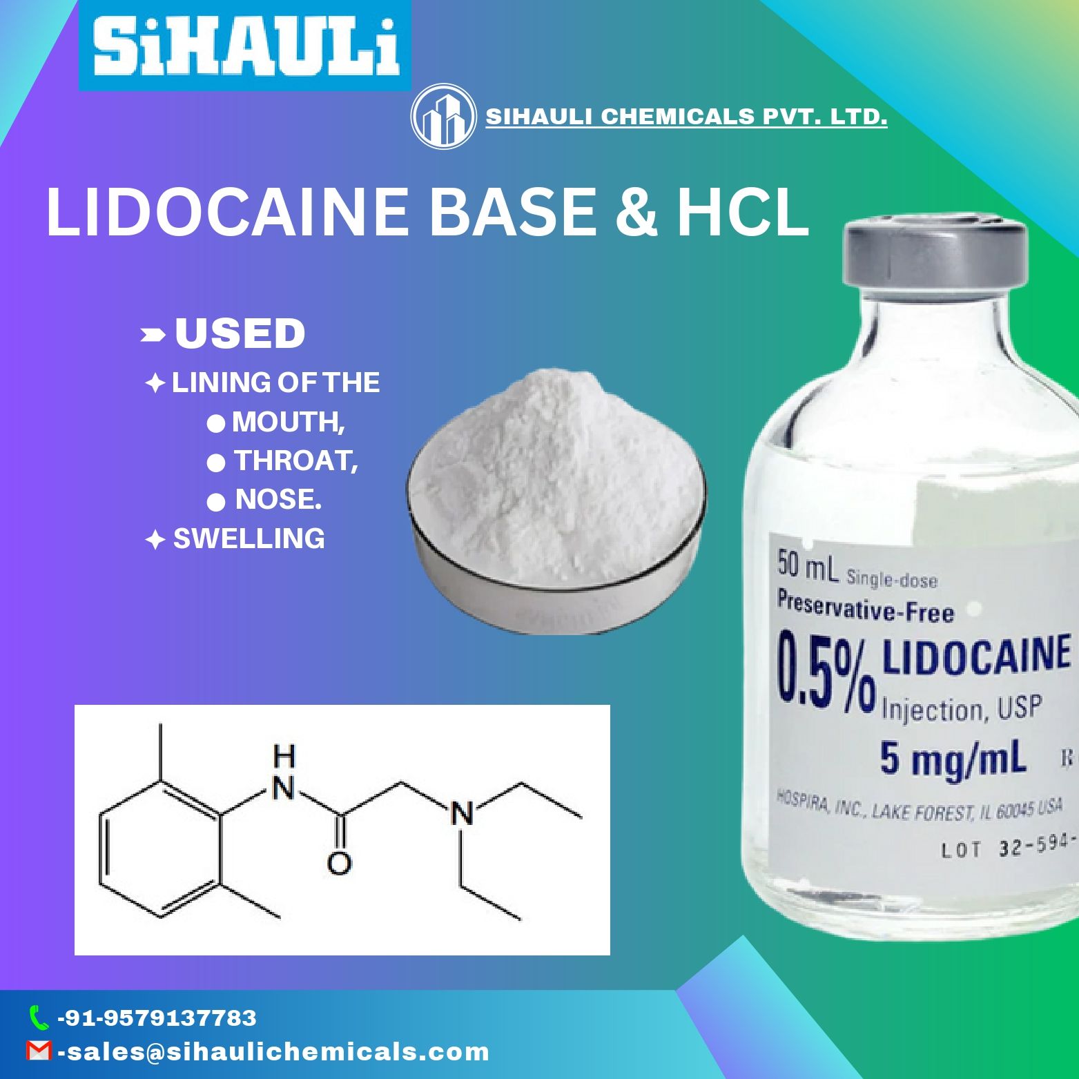 You are currently viewing Lidocaine Base & Hcl Manufacturers In Mumbai