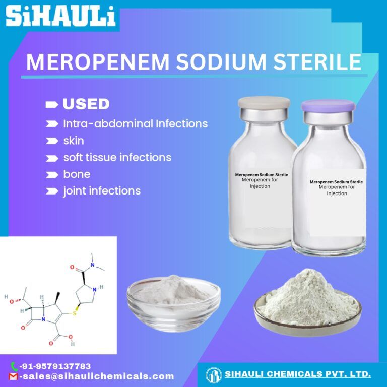 Read more about the article Meropenem Sodium Sterile Manufacturers In India