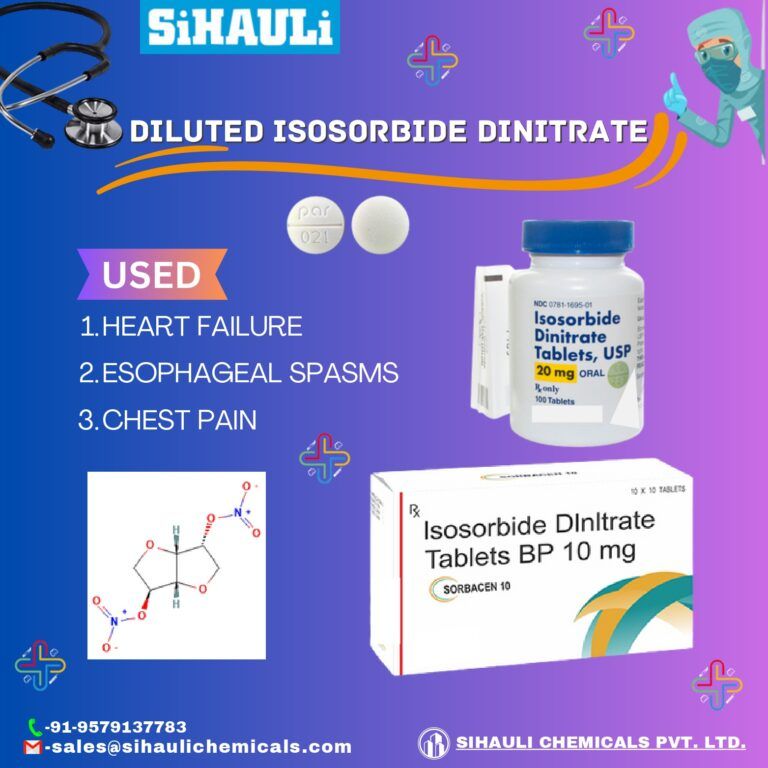Read more about the article Diluted Isosorbide Dinitrate Manufacturers In Mumbai
