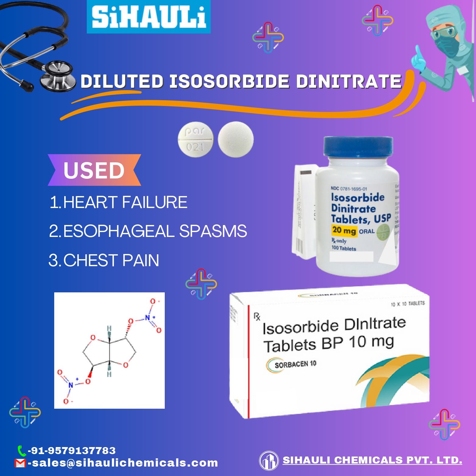 You are currently viewing Diluted Isosorbide Dinitrate Manufacturers In Mumbai