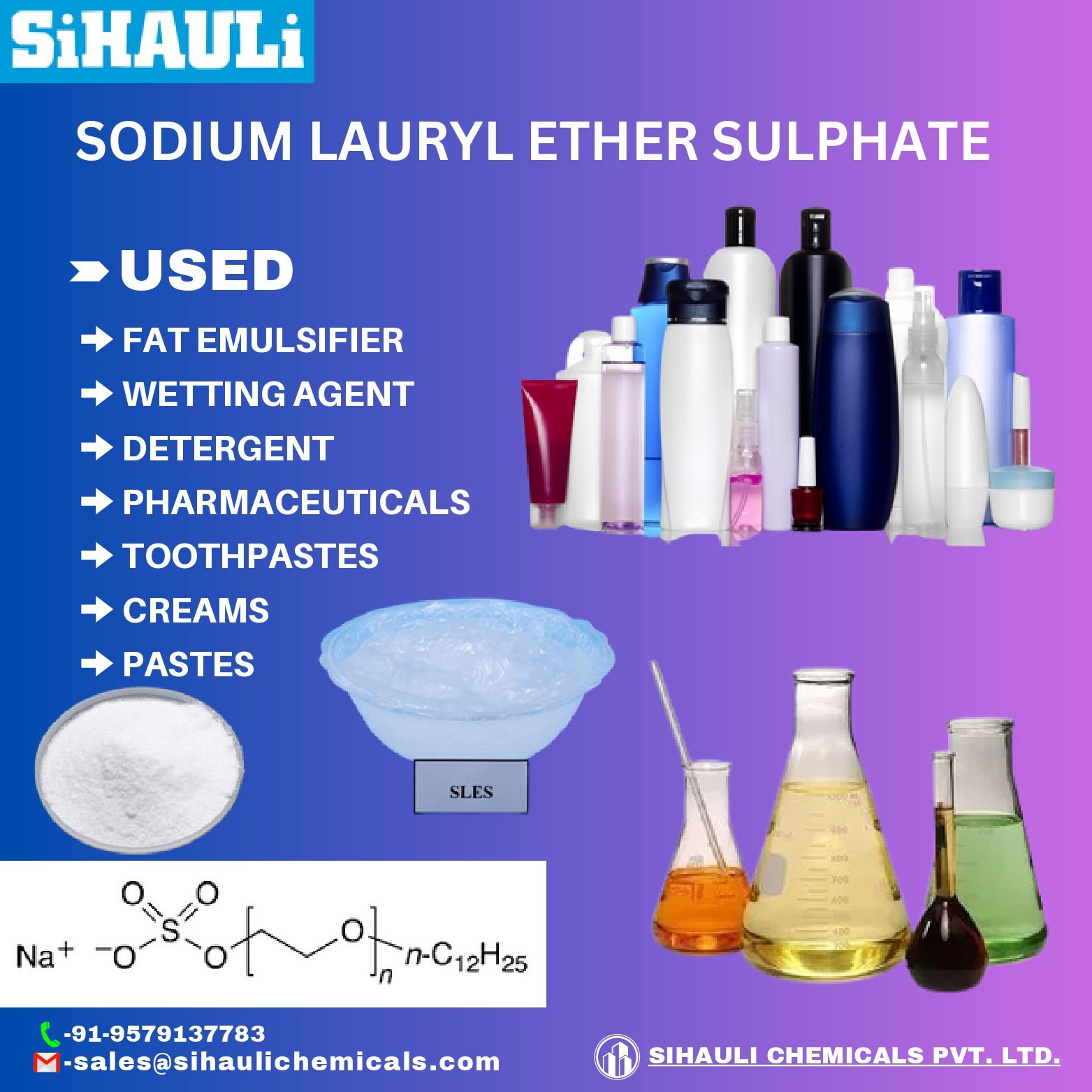 You are currently viewing Sodium Lauryl Ether Sulphate Manufacturers In India