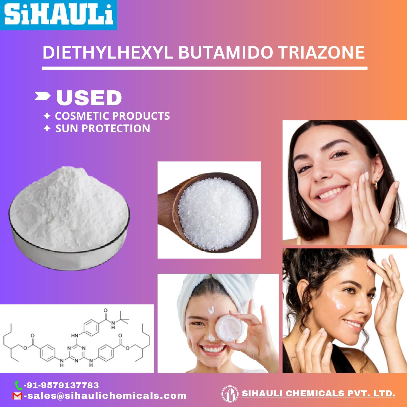 You are currently viewing Diethylhexyl Butamido Triazone Manufacturers In India