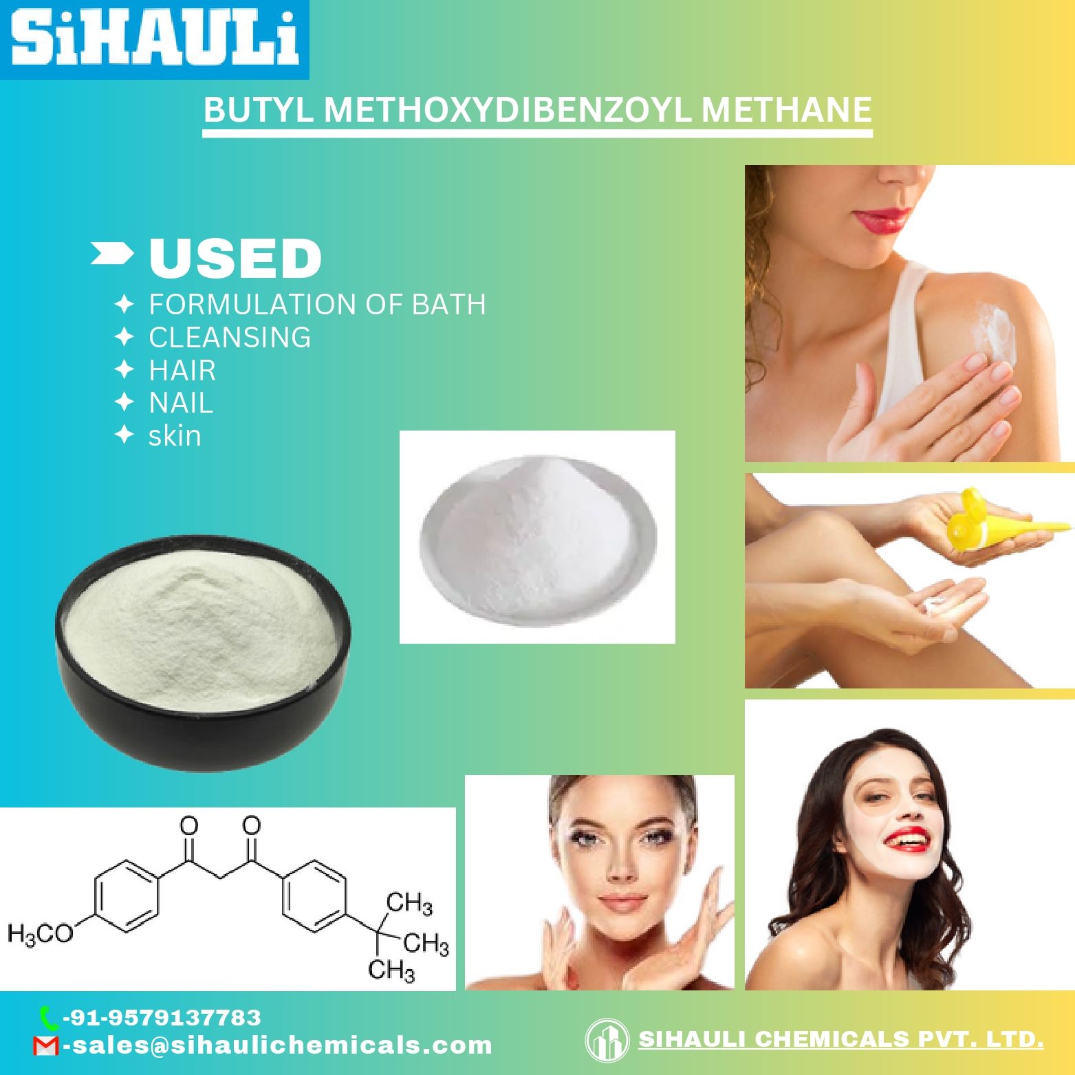 You are currently viewing Butyl Methoxydibenzoyl Methane Manufacturers In India