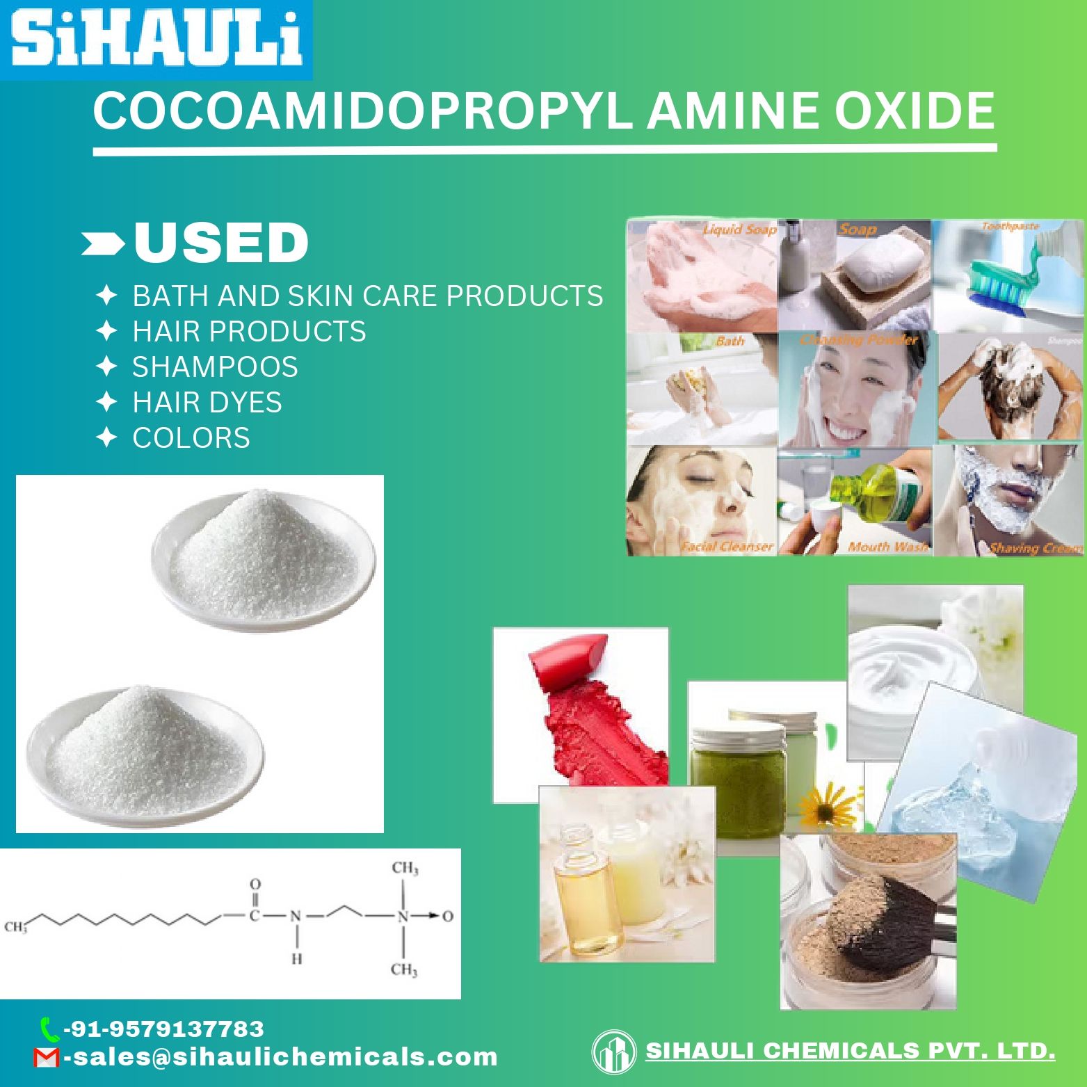 You are currently viewing Cocoamidopropyl Amine Oxide Manufacturers In Mumbai