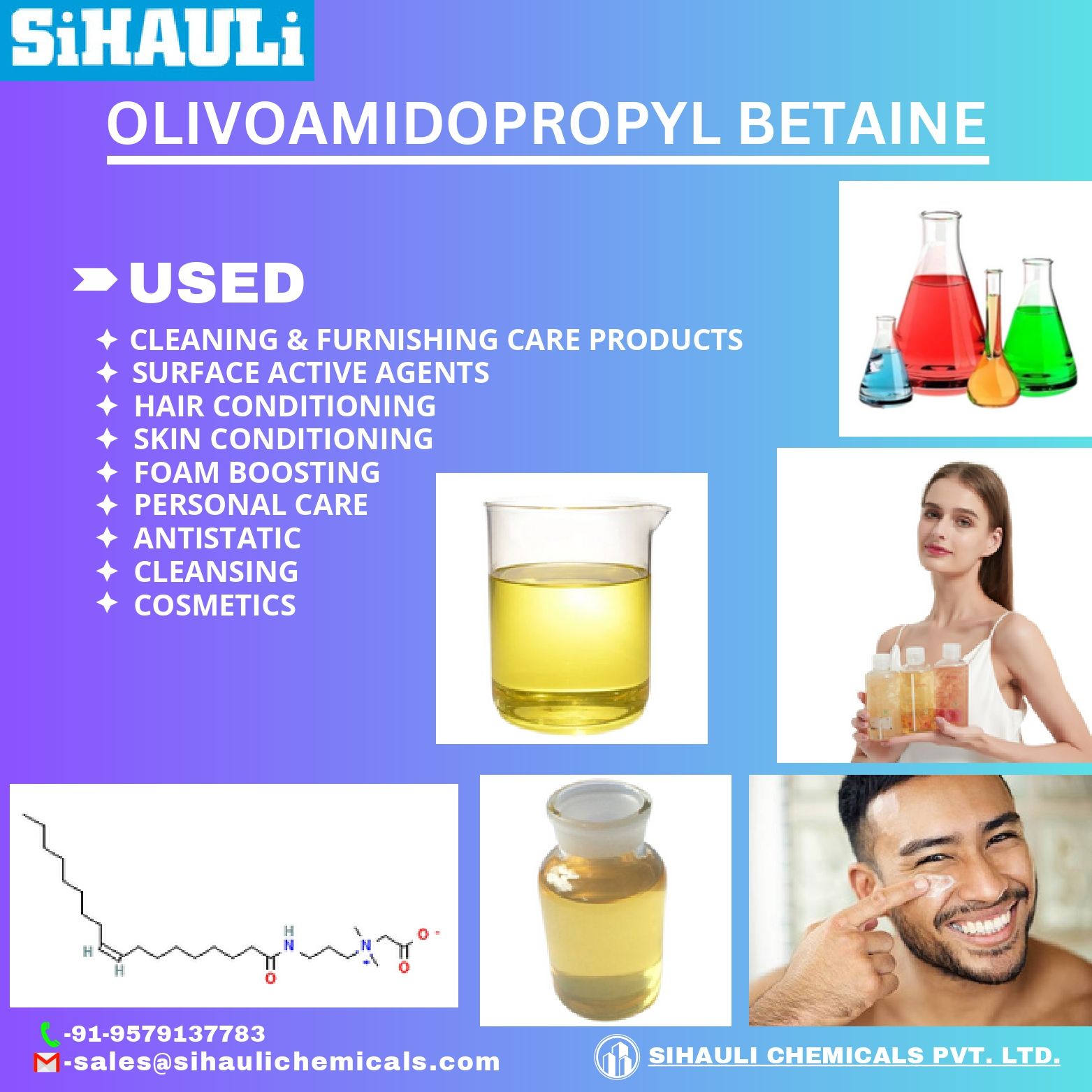 You are currently viewing Olivoamidopropyl Betaine Manufacturers In India
