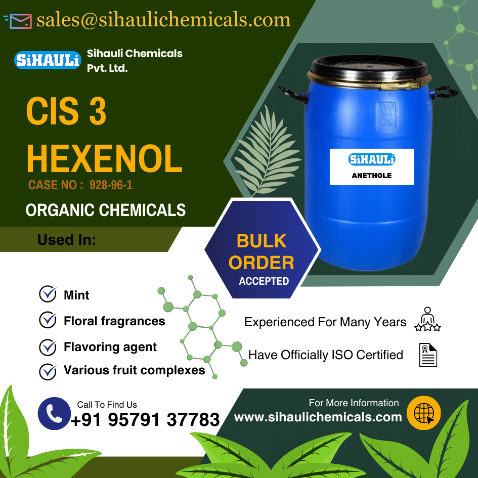 Cis 3 Hexenol Manufacturer And Exporter From Mumbai India Sihauli